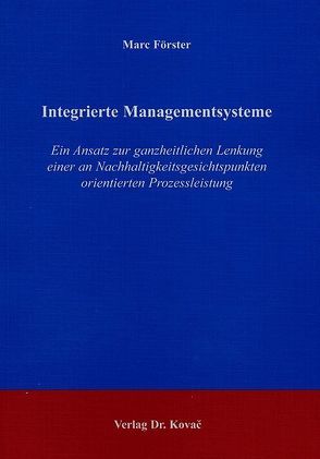 Integrierte Managementsysteme von Förster,  Marc