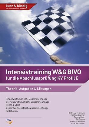 Intensivtraining W&G BIVO für die Abschlussprüfung KV Profil E von Birchmeier,  Elias, Brunner,  Mariella, Brunner,  Matthias, Gloor,  Sascha, Goldmann,  Henry, Stamm,  Pia