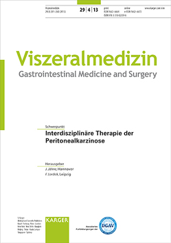 Interdisziplinäre Therapie der Peritonealkarzinose von Jähne,  J., Lordick,  F.