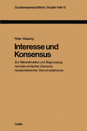 Interesse und Konsensus von Massing,  Peter