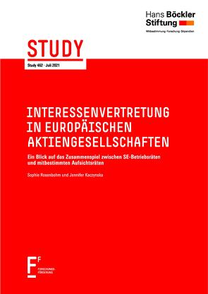 Interessenvertretung in Europäischen Aktiengesellschaften von Kaczynska,  Jennifer, Rosenbohm,  Sophie