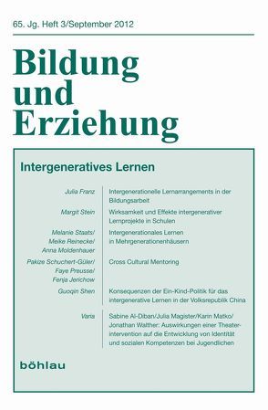 Intergeneratives Lernen von Paschen,  Harm, Rakhkochkine,  Anatoli