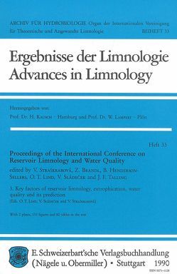 International Conference on Reservoir Limnology and Water Quality. Proceedings / Key factors of reservoir limnology, eutrophication, water quality and its prediction von Brandl,  Z, Lind,  O T, Sládećek,  V, Straškrabová,  V, Straσkrabová,  V