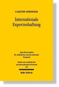 Internationale Expertenhaftung von Sprenger,  Carsten