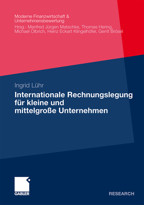 Internationale Rechnungslegung für kleine und mittelgroße Unternehmen von Lühr,  Ingrid