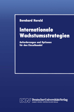 Internationale Wachstumsstrategien von Herold,  Bernhard