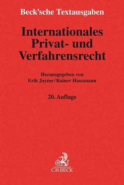 Internationales Privat- und Verfahrensrecht von Hausmann,  Rainer, Jayme,  Erik