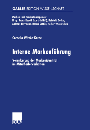 Interne Markenführung von Wittke-Kothe,  Cornelia