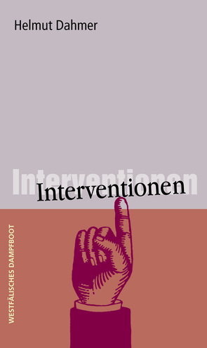 Interventionen von Dahmer,  Helmut