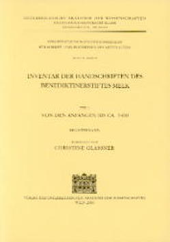 Inventar des Benediktinerstiftes Melk von Glassner,  Christine, Kresten,  Otto, Mazal,  Otto