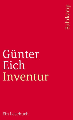 Inventur von Eich,  Günter, Müller-Hanpft,  Susanne