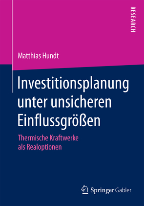 Investitionsplanung unter unsicheren Einflussgrößen von Hundt,  Matthias