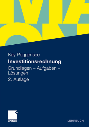 Investitionsrechnung von Poggensee,  Kay