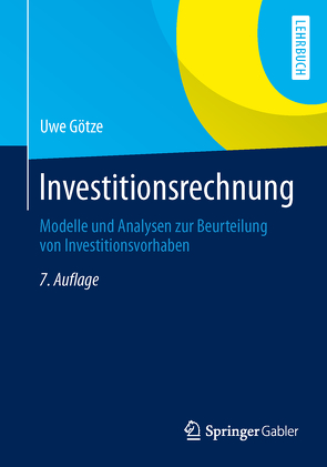 Investitionsrechnung von Götze,  Uwe