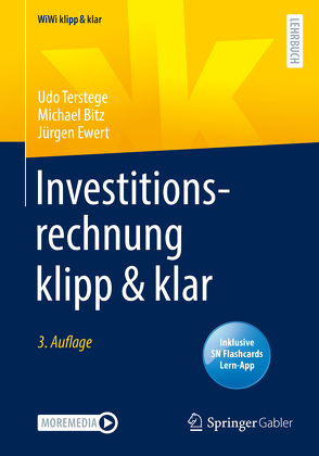 Investitionsrechnung klipp & klar von Bitz,  Michael, Ewert,  Jürgen, Terstege,  Udo