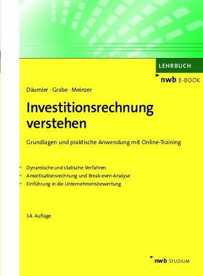 Investitionsrechnung verstehen von Däumler,  Klaus-Dieter, Grabe,  Jürgen, Meinzer,  Christoph R.