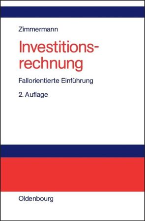 Investitionsrechnung von Zimmermann,  Gebhard