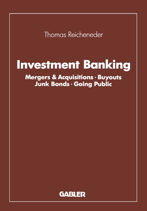 Investment Banking von Reicheneder,  Thomas