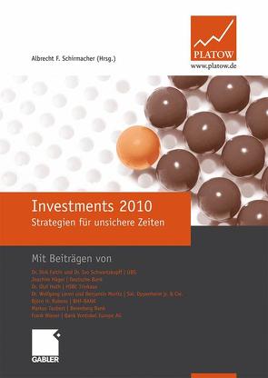 Investments 2010 von Schirmacher,  Albrecht F.