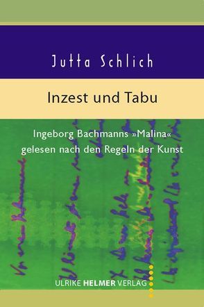 Inzest und Tabu von Schlich,  Jutta