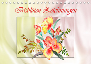 Irisblüten Zeichnungen (Tischkalender 2022 DIN A5 quer) von Djeric,  Dusanka