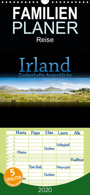 Irland – Zauberhafte Augenblicke – Familienplaner hoch (Wandkalender 2020 , 21 cm x 45 cm, hoch) von Gann (magann),  Markus