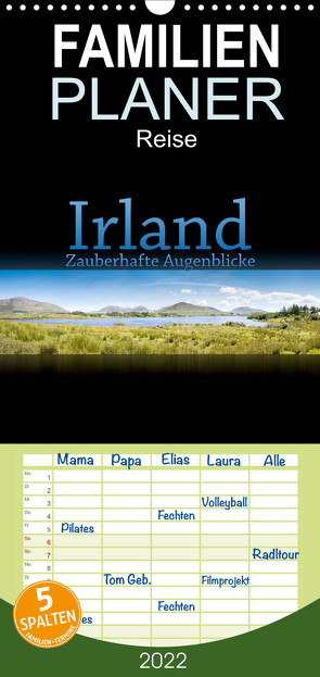 Familienplaner Irland – Zauberhafte Augenblicke (Wandkalender 2022 , 21 cm x 45 cm, hoch) von Gann (magann),  Markus