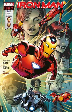 Iron Man von Acuna,  Daniel, Bagley,  Mark, Bendis,  Brian Michael, Caselli,  Stefano, Cheung,  Jim, Deodato Jr.,  Mike, Maleev,  Alex, Marquez,  David, Rösch,  Alexander, Sorrentino,  Andrea, Yu,  Leinl Francis