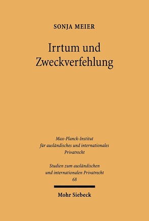 Irrtum und Zweckverfehlung von Meier,  Sonja