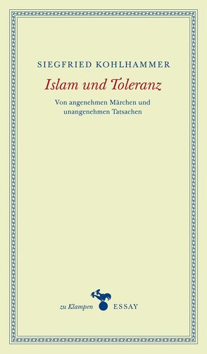 Islam und Toleranz von Hamilton,  Anne, Kohlhammer,  Siegfried