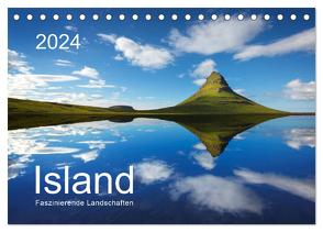 ISLAND 2024 – Faszinierende Landschaften (Tischkalender 2024 DIN A5 quer), CALVENDO Monatskalender von Koch,  Lucyna