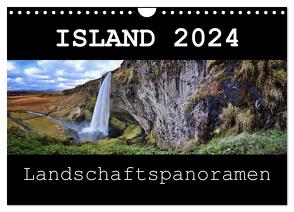 Island 2024 Landschaftspanoramen (Wandkalender 2024 DIN A4 quer), CALVENDO Monatskalender von Vonten,  Dirk