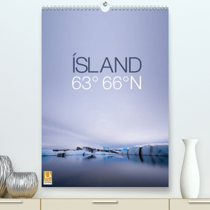 ÍSLAND 63° 66° N (Premium, hochwertiger DIN A2 Wandkalender 2022, Kunstdruck in Hochglanz) von Paul Kaiser,  Frank