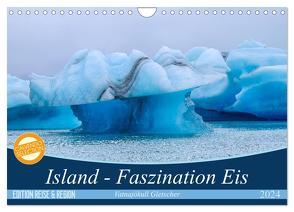 Island – Faszination Eis. Vatnajökull Gletscher (Wandkalender 2024 DIN A4 quer), CALVENDO Monatskalender von Klenke,  Matthias