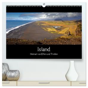 Island – Heimat von Elfen und Trollen (hochwertiger Premium Wandkalender 2024 DIN A2 quer), Kunstdruck in Hochglanz von Plettscher,  Wolfram