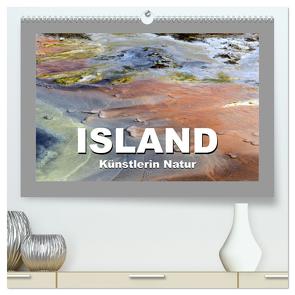 Island – Künstlerin Natur (hochwertiger Premium Wandkalender 2024 DIN A2 quer), Kunstdruck in Hochglanz von Ulrich,  Brigitte