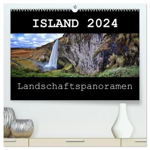 Island Landschaftspanoramen (hochwertiger Premium Wandkalender 2024 DIN A2 quer), Kunstdruck in Hochglanz von Vonten,  Dirk