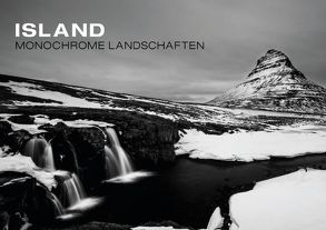 Island – Monochrome Landschaften (Tischaufsteller DIN A5 quer) von Paul Kaiser,  Frank