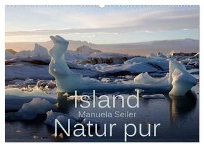 Island Natur pur (Wandkalender 2024 DIN A2 quer), CALVENDO Monatskalender von Seiler,  Manuela