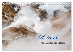 Island – rauhe Schönheit zum Verlieben (Tischkalender 2024 DIN A5 quer), CALVENDO Monatskalender von Hirscher,  Jacqueline