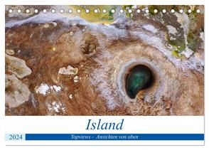 Island Topviews – Ansichten von oben (Tischkalender 2024 DIN A5 quer), CALVENDO Monatskalender von Sprenger,  Bernd