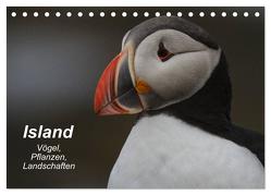 Island: Vögel, Pflanzen, Landschaften (Tischkalender 2024 DIN A5 quer), CALVENDO Monatskalender von Uppena,  Leon