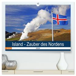 Island – Zauber des Nordens (hochwertiger Premium Wandkalender 2024 DIN A2 quer), Kunstdruck in Hochglanz von Pantke,  Reinhard