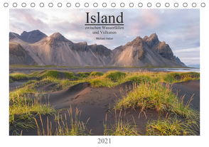 Island: zwischen Wasserfällen und Vulkanen 2021 (Tischkalender 2021 DIN A5 quer) von Heber,  Michael