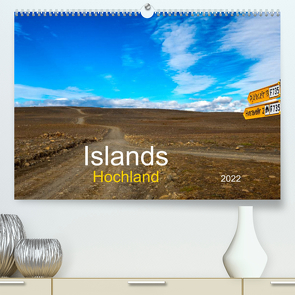 Islands Hochland (Premium, hochwertiger DIN A2 Wandkalender 2022, Kunstdruck in Hochglanz) von Pompsch,  Heinz