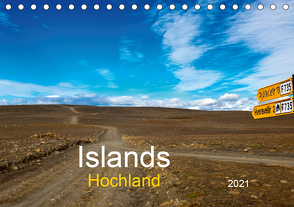 Islands Hochland (Tischkalender 2021 DIN A5 quer) von Pompsch,  Heinz