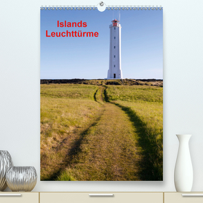 Islands Leuchttürme (Premium, hochwertiger DIN A2 Wandkalender 2021, Kunstdruck in Hochglanz) von Klesse,  Andreas