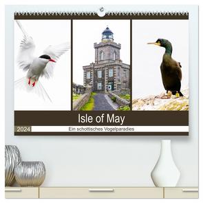 Isle of May – Ein schottisches Vogelparadies (hochwertiger Premium Wandkalender 2024 DIN A2 quer), Kunstdruck in Hochglanz von Webeler,  Janita