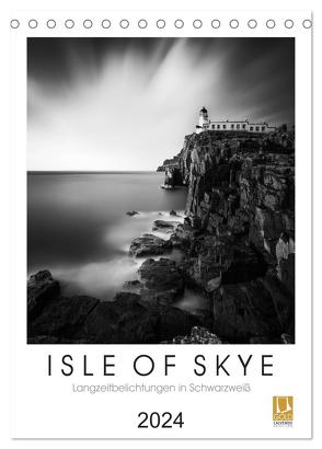 Isle of Skye – Langzeitbelichtungen in Schwarzweiß (Tischkalender 2024 DIN A5 hoch), CALVENDO Monatskalender von Bichler,  Thomas