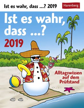 Ist es wahr, dass…? – Kalender 2019 von Breitenfeldt,  Tom, Harenberg, Stein,  Martina